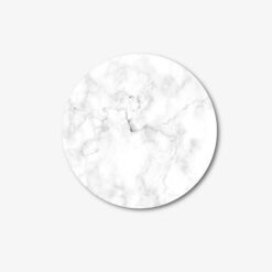 Round White Marble Gaming Coaster