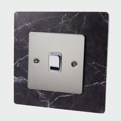 Black Marble Light Switch Surround