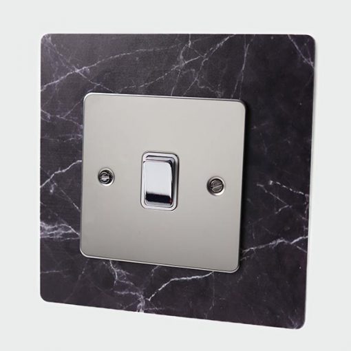 Black Marble Light Switch Surround
