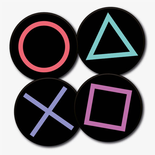 Round PS Buttons Set