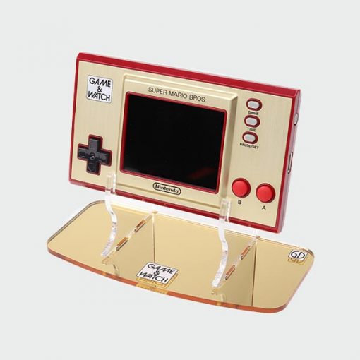 Game & Watch 35th Anniversary Super Mario Edition Printed Logo Acrylic Console Display Stand